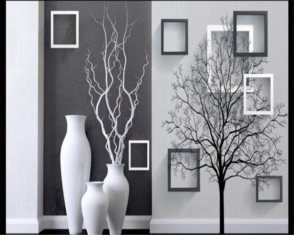 3D Wallpaper Stereoscopic Vase